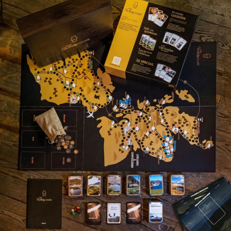 The Whisky Game Deluxe Edition with Wooden Box
